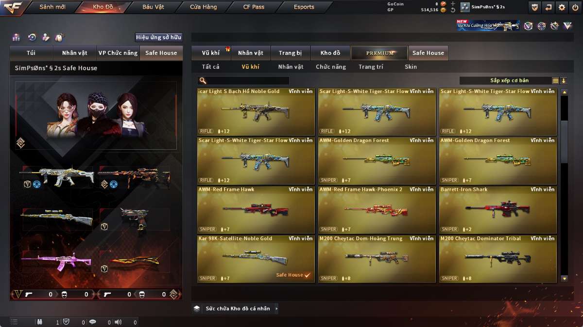 shop acc cf uy tin gia re
